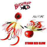 Berserker Kabura Slider Jig Gen 2 Storm Red Glow